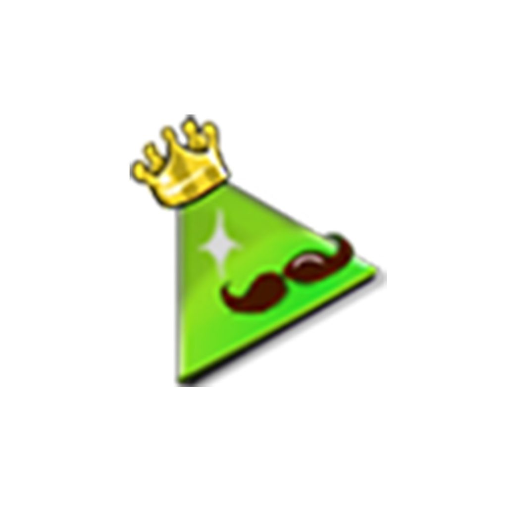 Badge communautaire couleur verte sans le bâton royal et avec une couronne.